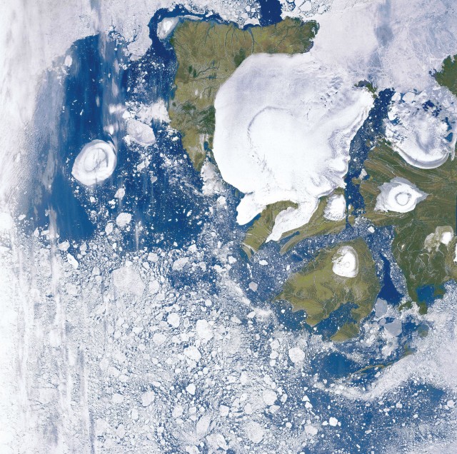 Фото из космоса Северная Земля