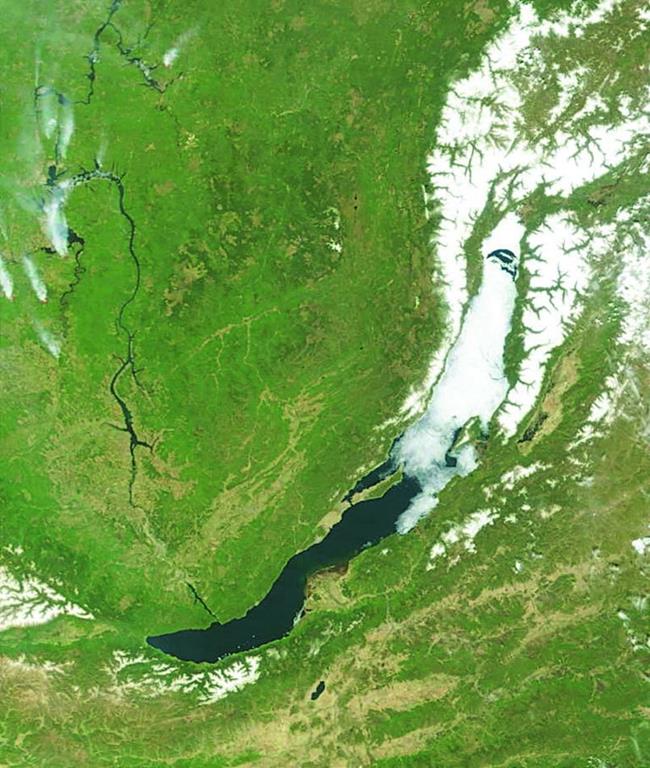 Озеро Байкал (вид из космоса)