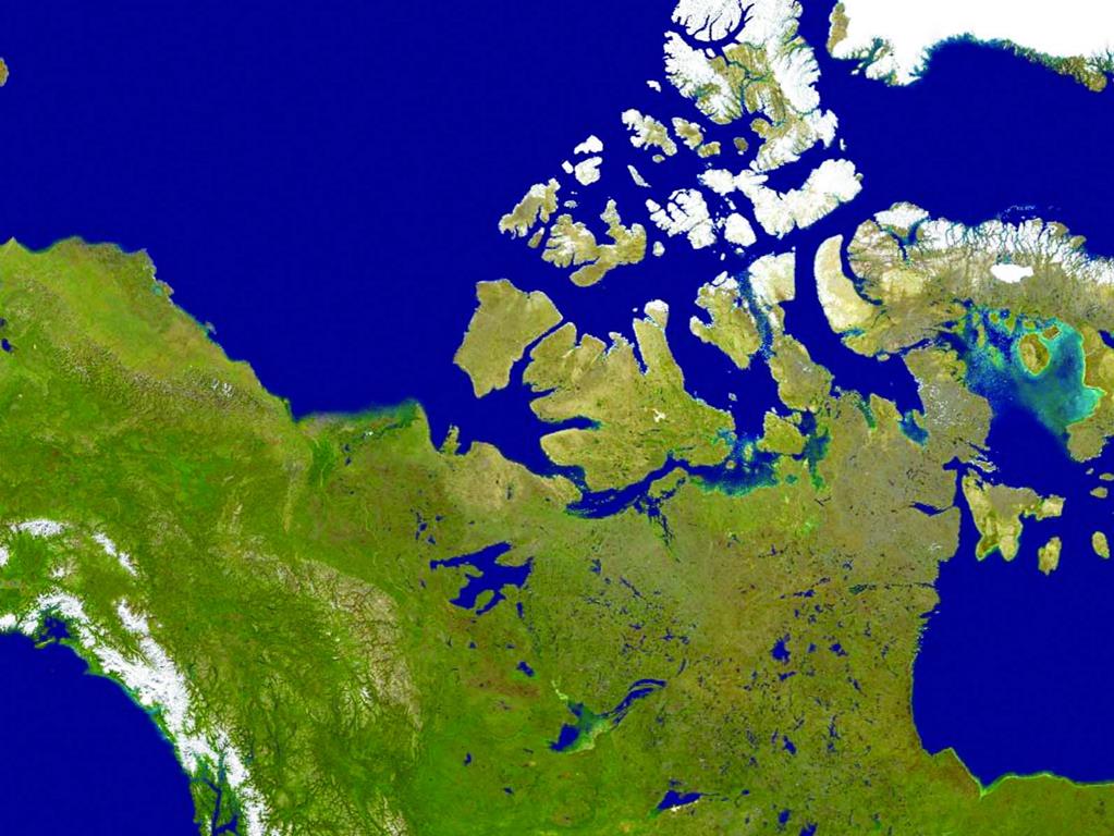 Канадский Арктический архипелаг (вид из космоса)