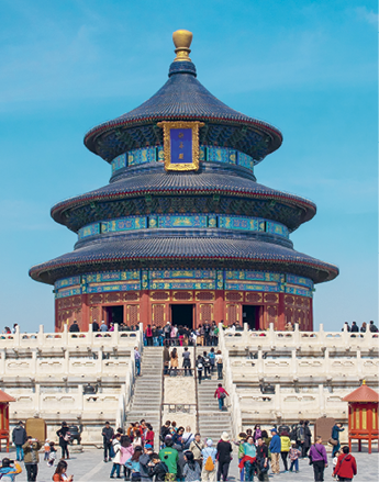 Храм Неба находится почти в центре китайской столицы