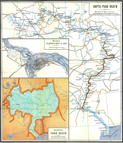 Карта Волги