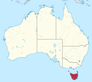 Остров Тасмания на карте
