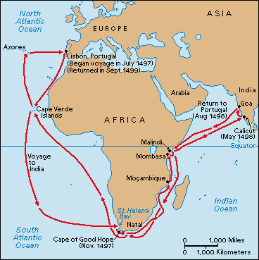 Васко Да Гама: открытие морского пути в Индию