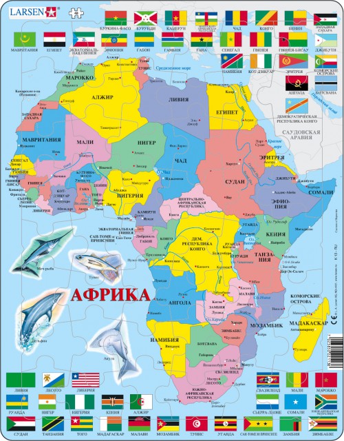 политическая карта Африки