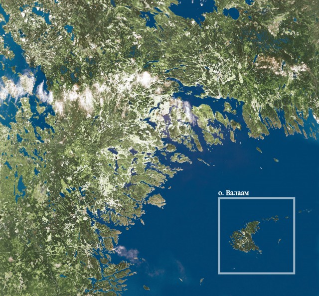 Фото из космоса Ладожское озеро