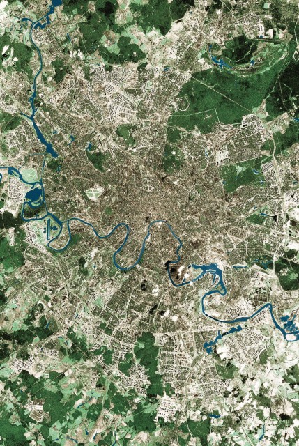 Фото из космоса Москва