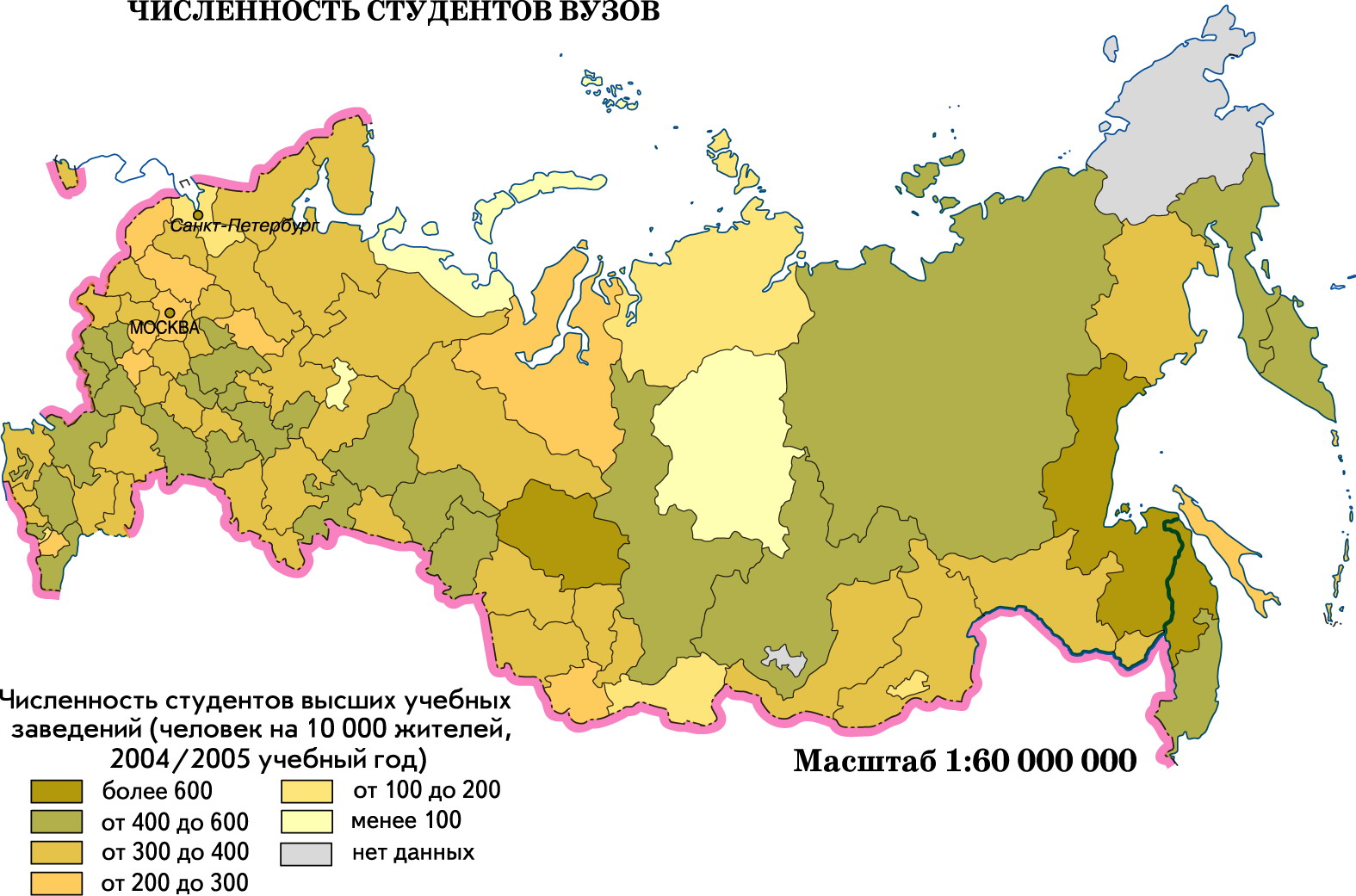 Образовательные карты россии