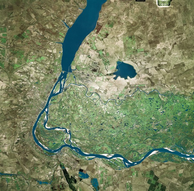 Фото из космоса Волгоград и окрестности