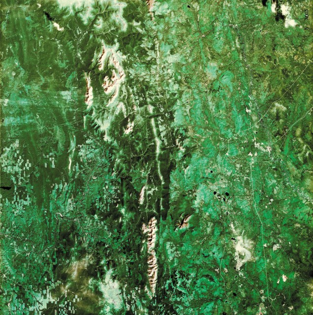 Фото из космоса Северный Урал