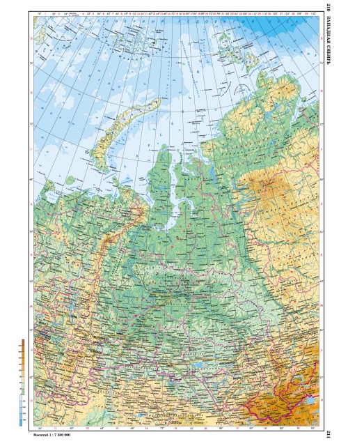Карта Западная Сибирь