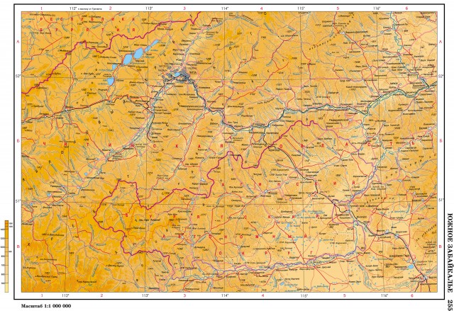 Карта Чита и окрестности