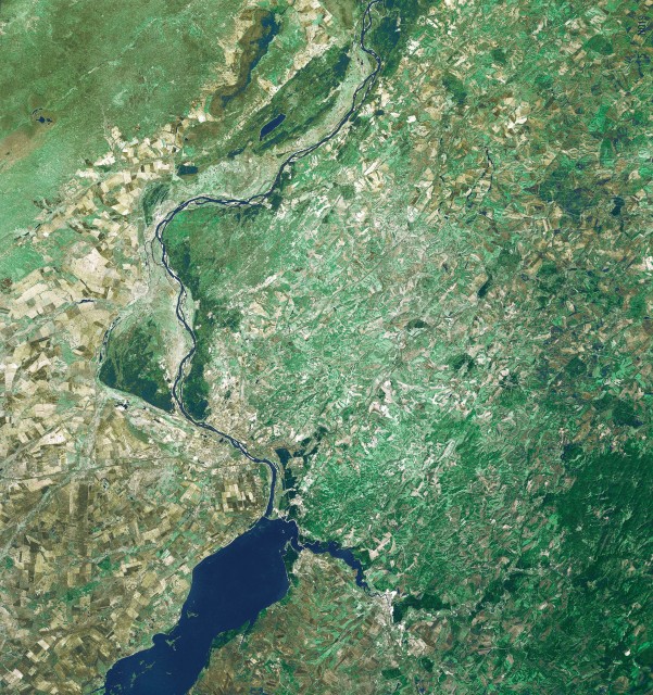 Фото из космоса Новосибирск и окрестности