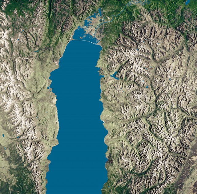 Фото из космоса Озеро Байкал (северная часть)