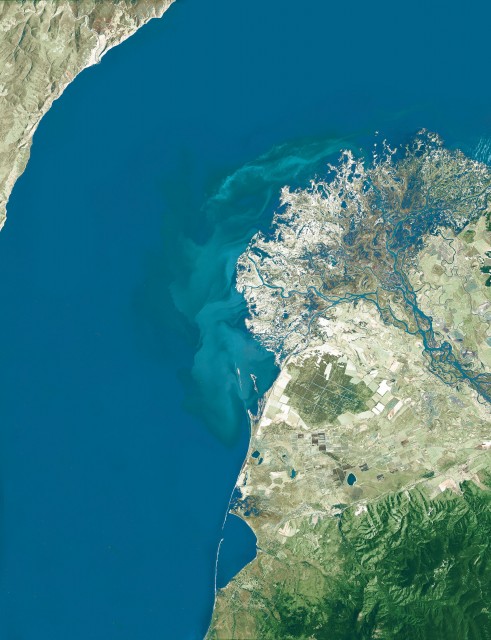Фото из космоса Дельта Селенги