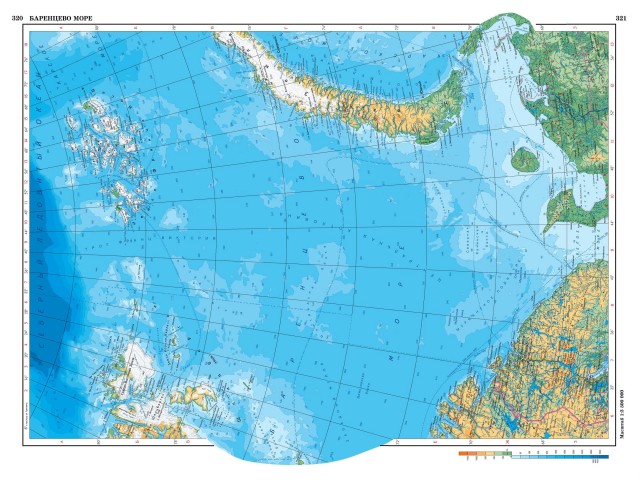 Карта Баренцево море
