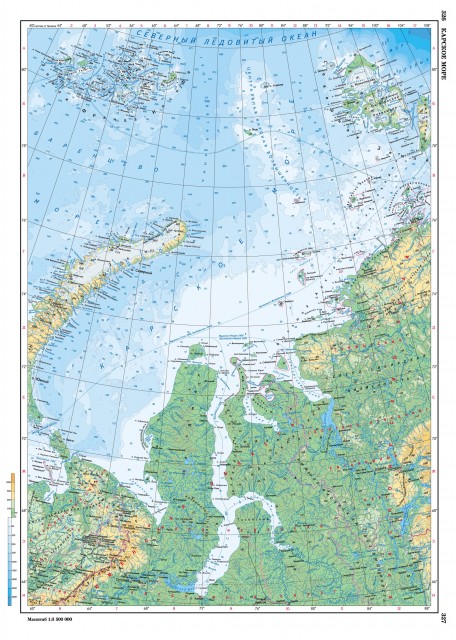 Карта Карское море