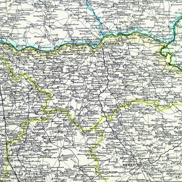 Фрагмент специальной 10-верстки (карты Шуберта), 1821-1839гг.