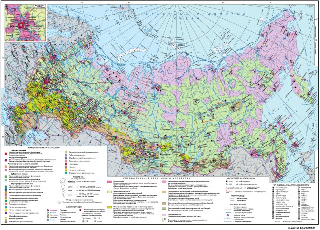 Общеэкономическая карта России