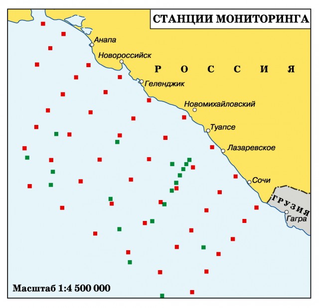 Станции мониторинга на Черном море