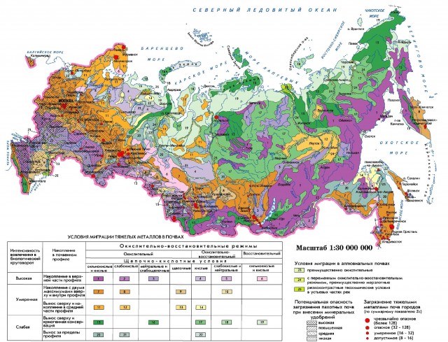 Тяжелые металлы в почвах России