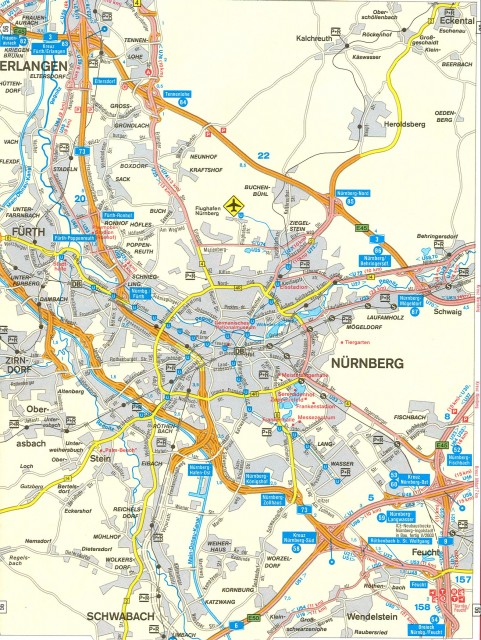 Карта Нюрнберга