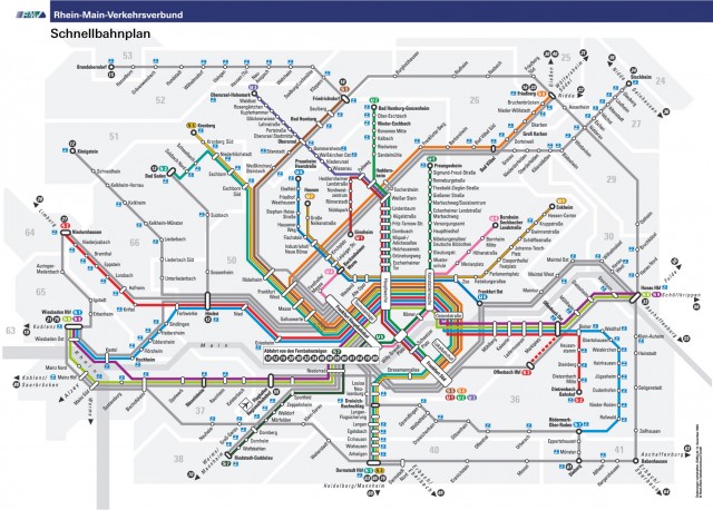 карта метро Франкфурта-на-Майне