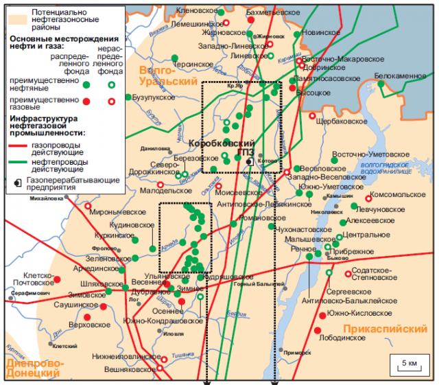 Месторождения углеводородного сырья Волгоградской области