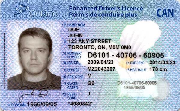 Водительское удостоверение в Канаде