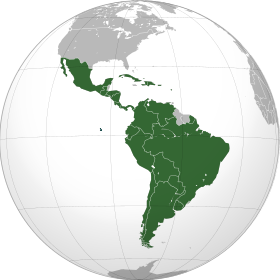Латинская Америка на карте мира